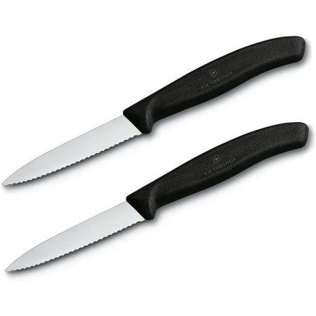 Victorinox Coppia Coltelli da Tavola - 6.7633.B - Lama Seghettata 8cm