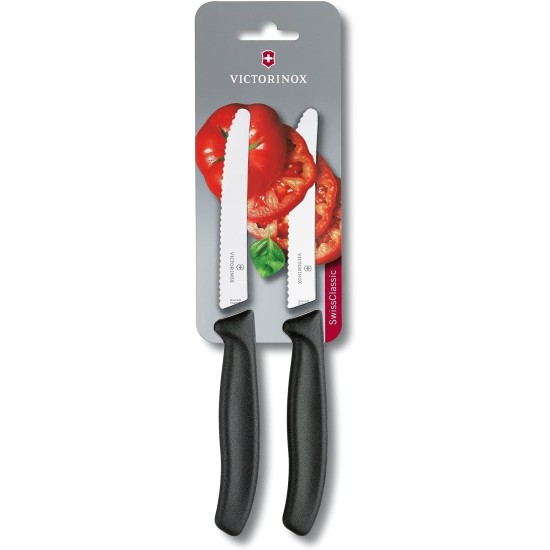 Victorinox Coltelli da Tavola con Lama Seghettata a Punta Tonda - 6.7833.B