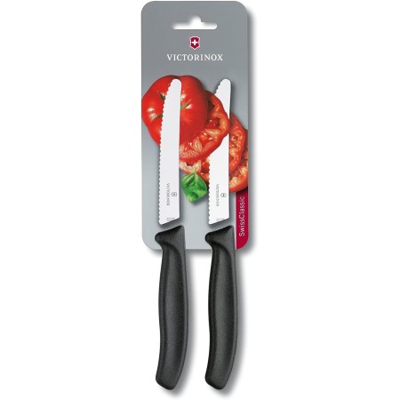 Victorinox Coltelli da Tavola con Lama Seghettata a Punta Tonda - 6.7833.B