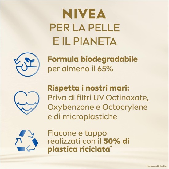 benefici per la pelle e il pianeta  Nivea Sun Crema Viso Antimacchia Luminosa con Protezione 50+