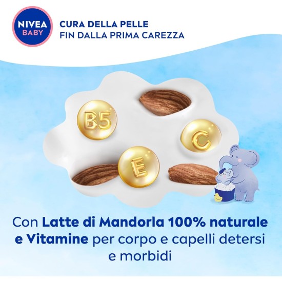 Nivea Baby Gel Doccia dai Capelli ai Piedini 500 ml vitamine contenute