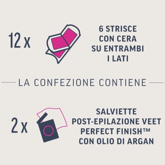 12 strisce baffetti veet