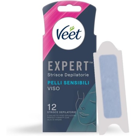 Veet Expert Strisce Depilatorie Viso per pelli sensibili
