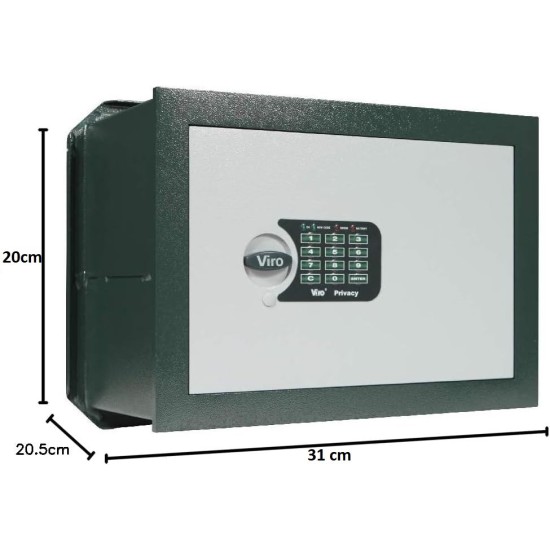 Cassaforte Elettronica Viro Privacy mod. 1.4372.20 con misure dei 3 lati