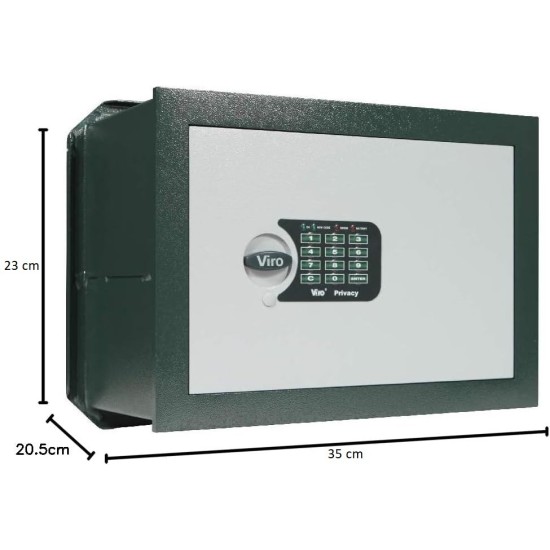 Viro Cassaforte con Codice Elettronico - Privacy mod. 1.4373.20 con misure dei 3 lati