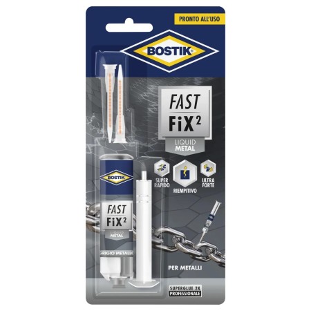Colla Ripara Metallo Bostik Fast Fix 2 - Metallo Liquido Bicomponente
