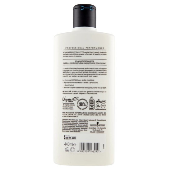 come si usa Palette Balsamo Repair per Capolli Secchi e Sfibrati - 440ml