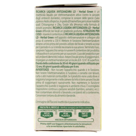 dettagli Vape Ricarica Liquida Antizanzare Verdessenza 60 notti - 30ml