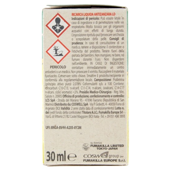 in formazioni di pericolo Vape Ricarica Liquida Antizanzare Verdessenza