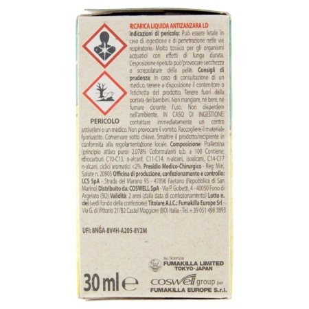 in formazioni di pericolo Vape Ricarica Liquida Antizanzare Verdessenza