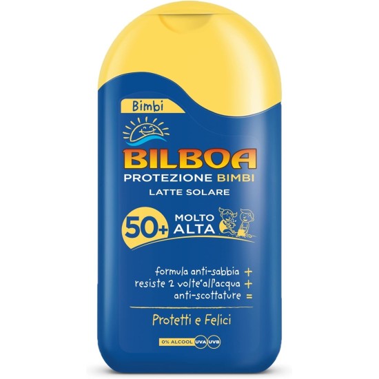 bilboa bimbi latte solare spf50 200 ml bambini