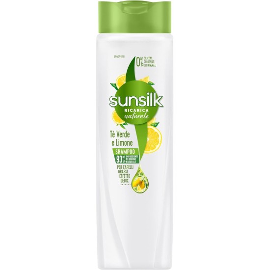 Shampoo Sunsilk Tè Verde e Limone per Capelli Grassi effetto Detox 250ml