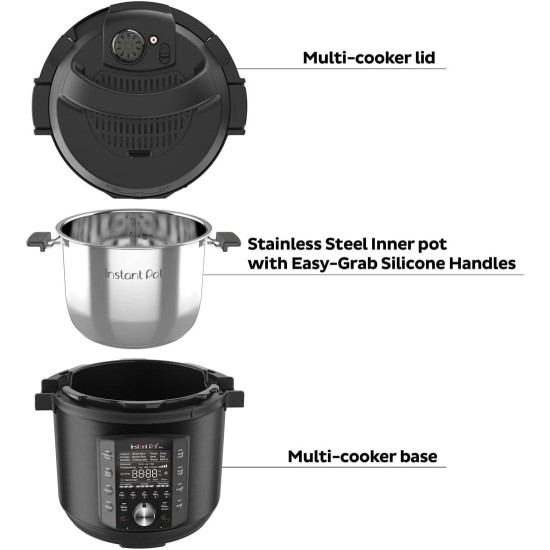 Instant Pot Pro, base, pentola e coperchio