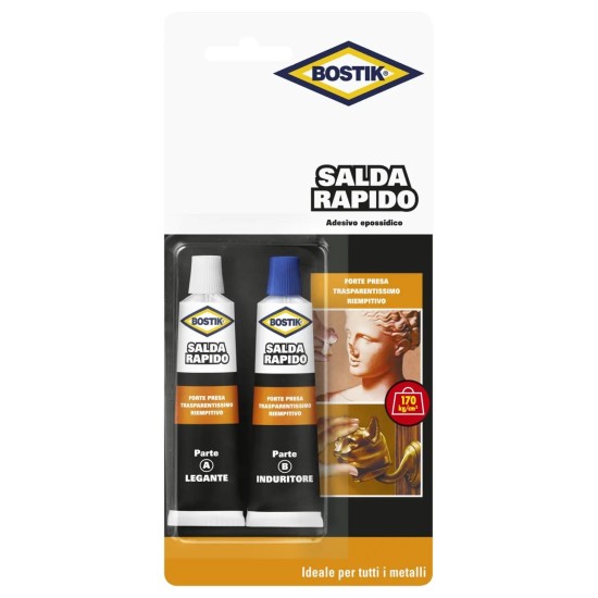 Bostik Salda Rapido Mixer Adesivo Bicomponente 2x15ml