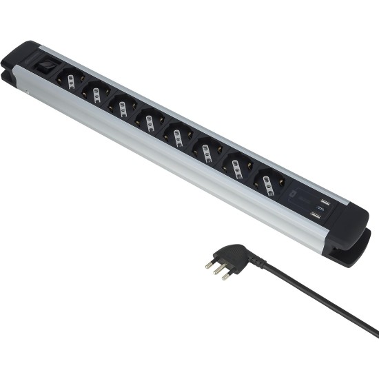 Electraline 61922 Ciabatta Multipresa Con spina salvaspazio 16a