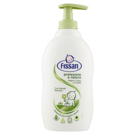 Fissan Baby Protezione e Natura, Bagno Corpo e Capelli 400ml