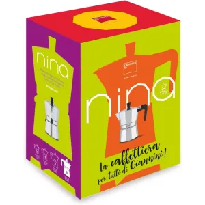 Giannini Nina Moka Caffettiera Alluminio Mezza Tazza 2
