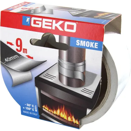 Geko Nastro Alluminio - Adesivo Alte Temperature 40 mm×9m SILVER