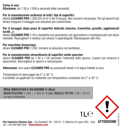 come si usa Fila Cleaner Pro