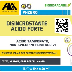 Fila Phzero Acido Tamponato Disincrostante Forte 1lt 2