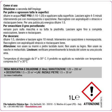 come si usa Fila PS87 Pro