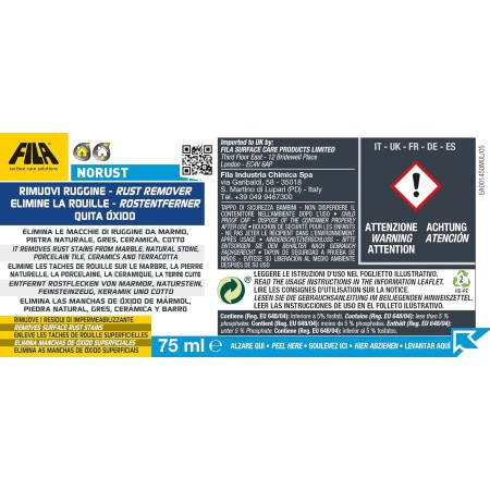 Fila Norust Rimuovi Ruggine 75ml