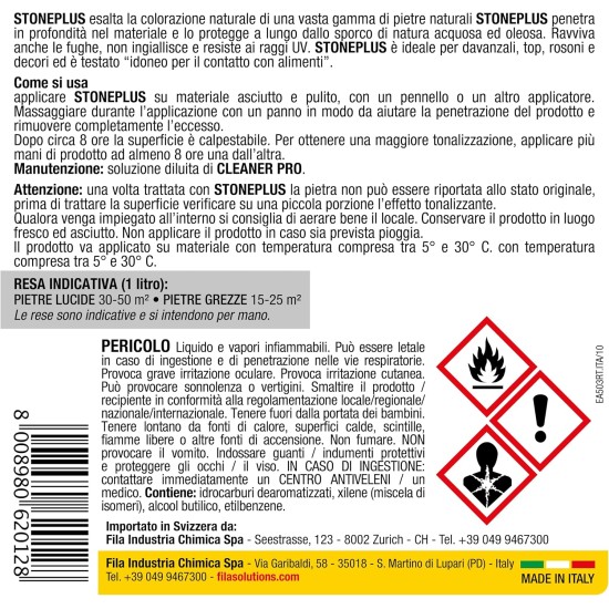 come si usa Fila Stoneplus Idro Oleo Repellente