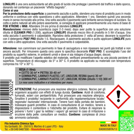 come si usa Fila Longlife