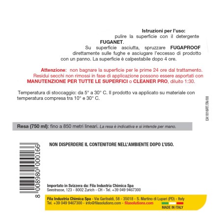 istruzioni d'uso FUGAPROOF