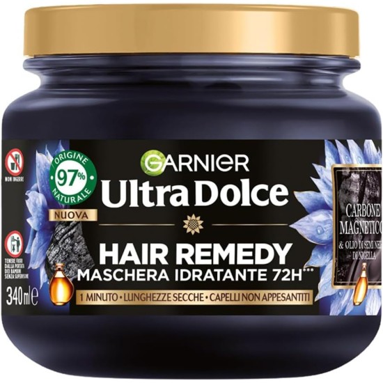 MASCHERA AL CARBONE MAGNETICO GARNIER Idratazione Naturale per Capelli