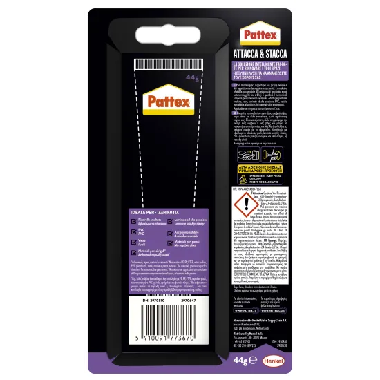 codice a barre Pattex Millechiodi Attacca e Stacca