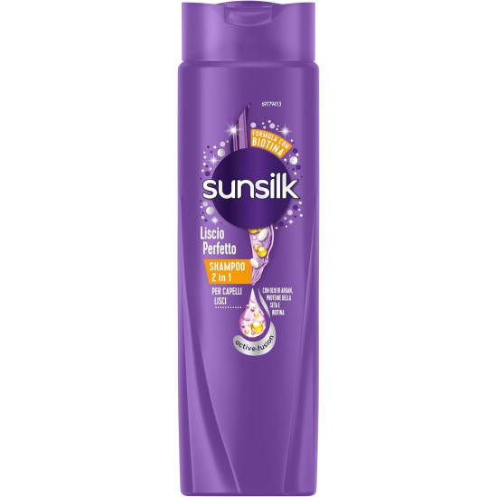 Sunsilk Shampoo 2 in 1 Capelli Lisci Per Liscio Perfetto 250ml