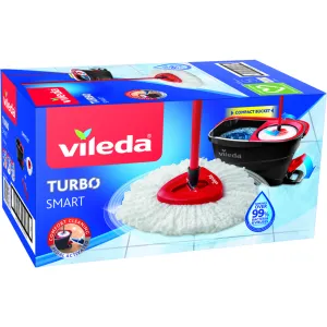 VILEDA TURBO SMART - Set Lavapavimenti con Pedale, Mocio Microfibra 2