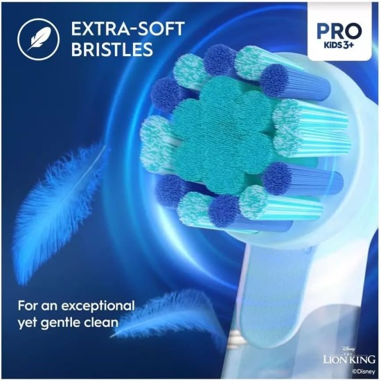 setole morbide Oral-B Spazzolino Elettrico per Bambini - Il Re Leone