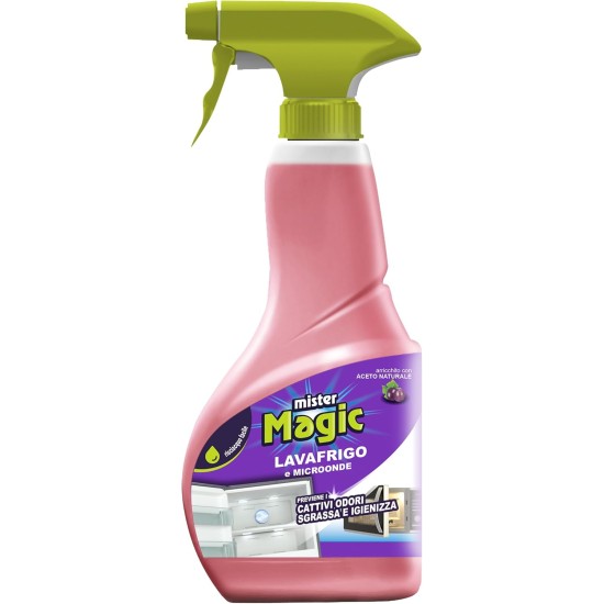 Mister Magic Lavafrigo e Microonde 500ml - Detergente naturale con aceto