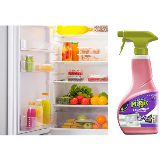 Frigorifero pulito e senza odori con Mister Magic Lavafrigo