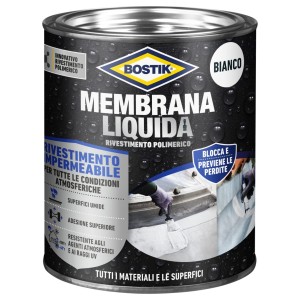 Bostik Membrana Liquida, Rivestimento Polimerico, Impermealizzante Elastico - Bianco