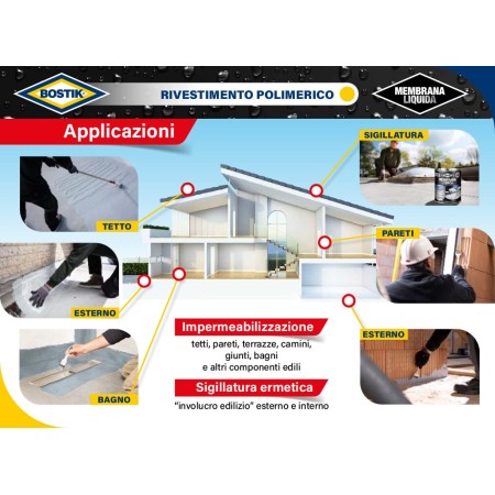 applicazione Bostik Membrana Liquida impermealizzante