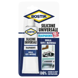 Silicone Trasparente Sigillante universale bostik acetico antimuffa 60ml