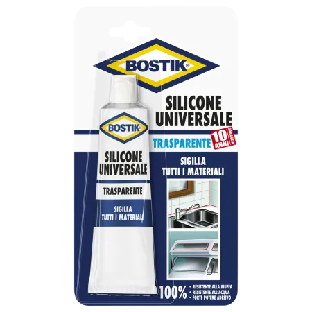 Silicone Trasparente Sigillante universale bostik acetico antimuffa 60ml