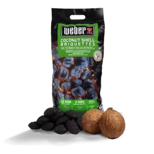 Weber Bricchette Carbone Guscio di Cocco 8 kg