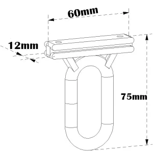 Ganci per Tende da Sole a Occhiello Bianco 2