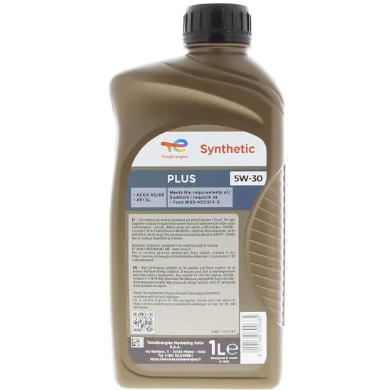 caratteristiche Total Synthetic Plus 5W30