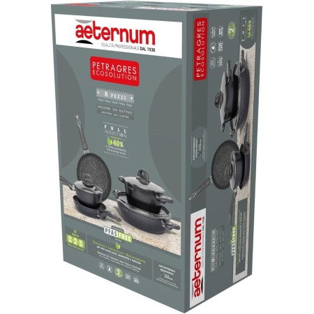 confezione Batteria Pentole Aeternum Petragres Ecosolution 8 pezzi