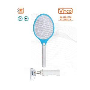vinco racchetta zanzare elettrica ricaricabile 2