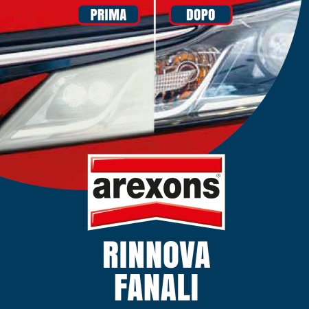 prima e dopo aver usato Arexons Rinnova Fanali 150g
