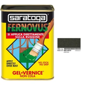 Saratoga Fernovus Vernice Gel Antiruggine 750ml - Nero antico
