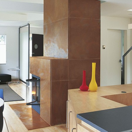 Decorativo effetto ruggine tixe su pilastro