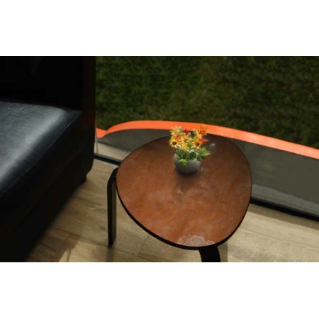 effetto ruggine tixe su tavolo living