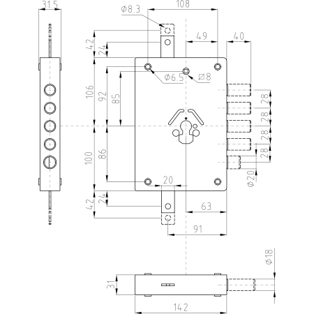 Misure Serratura Dierre Porta Blindata Cilindro Europeo Entrata 60